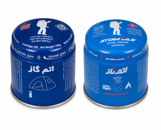 کپسول گاز اتم گاز Atom Gas مدل بوتان پروپان 190 گرمی مخصوص اجاق سفری و کمپینگ