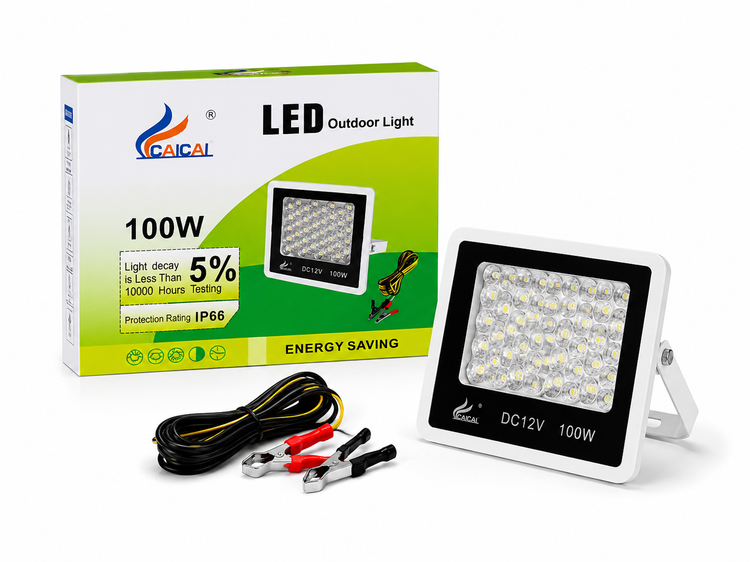 پروژکتور LED خودرو 100 وات 12 ولت CAICAI مدل DC12V چراغ کار و کمپینگ